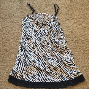 Sexy zebra print Cacique plus size lingerie